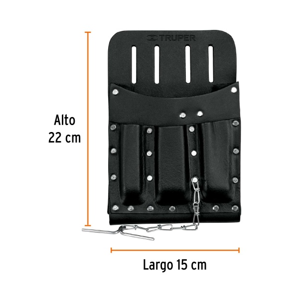 porta herramientas de cuero con 11 compartimentos truperpohe 11cu 9c1-ferreteria-de-valle-en-torreon