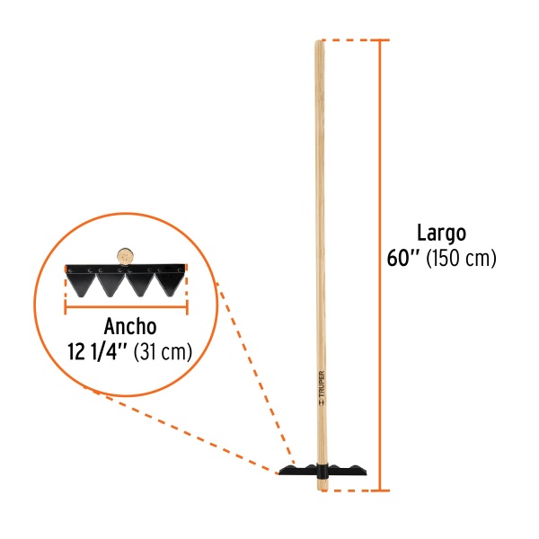 rastrillo forestal con mango de madera de 60 truperr4 for 187-ferreteria-de-valle-en-torreon