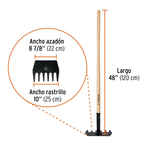 rastrillo mcleod con mango de madera de 48 trupermac eef-ferreteria-de-valle-en-torreon