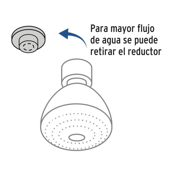 regadera 3 5 funciones brazo y chapeton de acero fosetr 508 5a3-ferreteria-de-valle-en-torreon