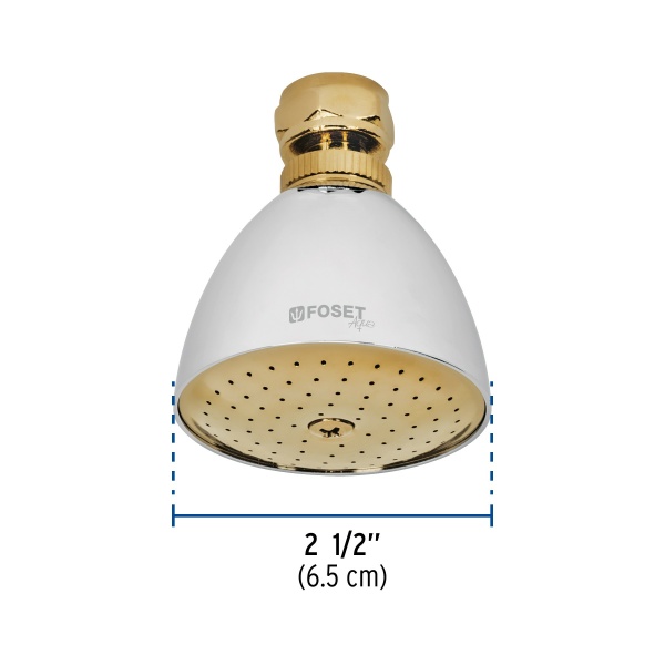 regadera conica 2 1 2 cromo oro sin brazo fosetr 509sg 2fb-ferreteria-de-valle-en-torreon