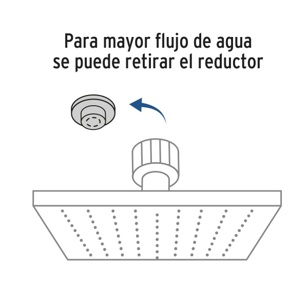 regadera cuadrada abs 4 acabado cromo con brazo fosetr 403 75a-ferreteria-de-valle-en-torreon