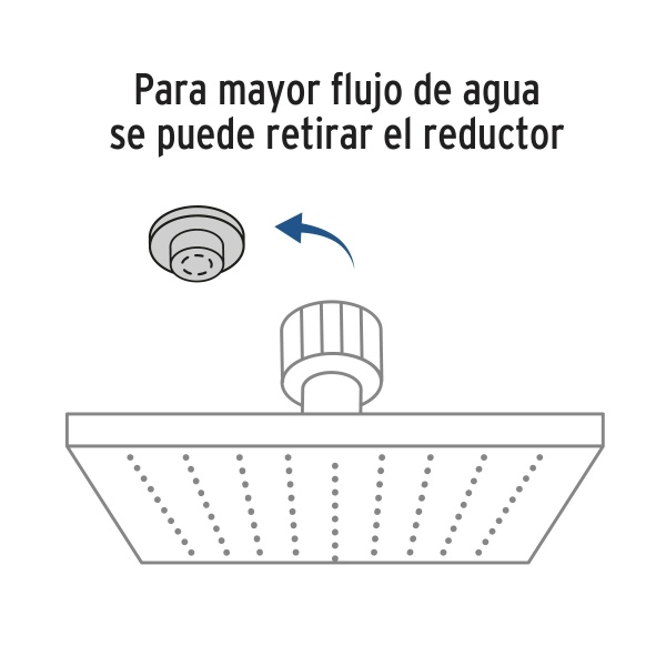 regadera cuadrada abs 4 acabado satin con brazo fosetr 403n a3c-ferreteria-de-valle-en-torreon