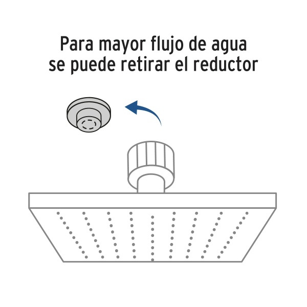 regadera cuadrada abs 4 acabado satin sin brazo fosetr 403sn 38a-ferreteria-de-valle-en-torreon