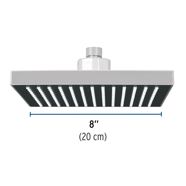 regadera cuadrada abs 8 acabado cromo sin brazo fosetr 405s 057-ferreteria-de-valle-en-torreon