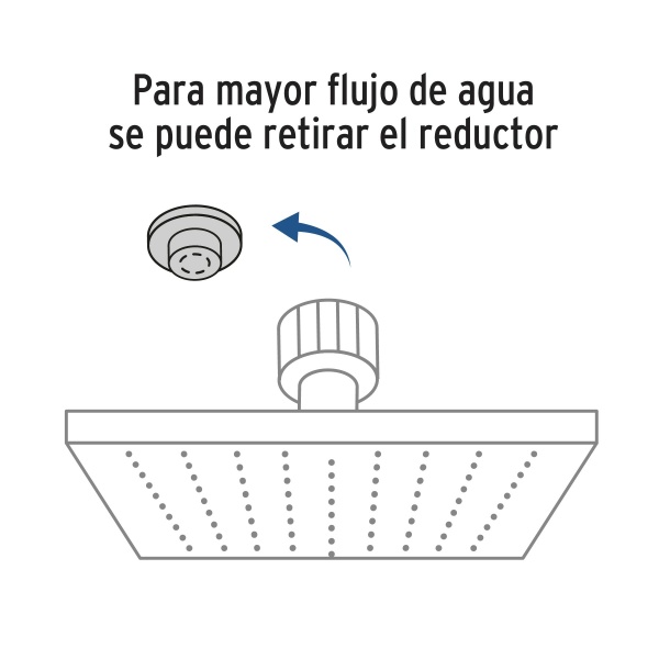 regadera cuadrada abs 8 acabado negro mate con brazo fosetr 405m 175-ferreteria-de-valle-en-torreon