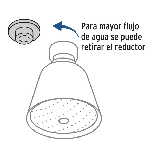 regadera redonda 2 3 4 en laton chorro fijo fosetr 200 7e4-ferreteria-de-valle-en-torreon