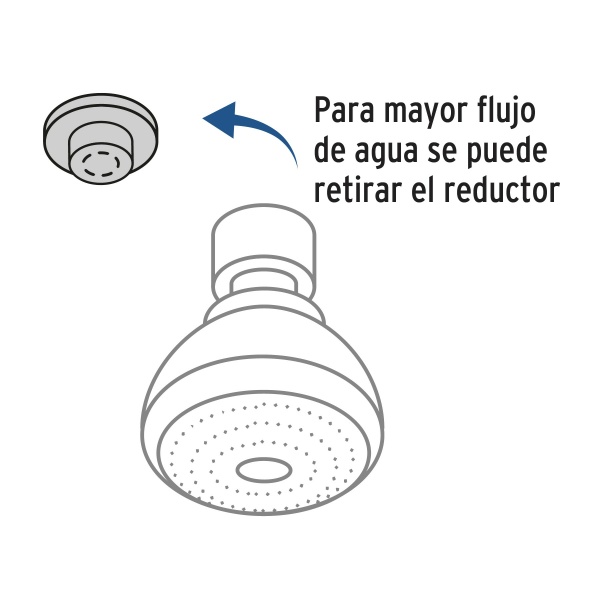 regadera redonda de abs 2 1 2 gris cromo sin brazo fosetr 506s 89e-ferreteria-de-valle-en-torreon