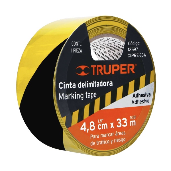 rollo de 33 m de cinta delimitadora amarilla negro trupercipre 33a 6cc-ferreteria-de-valle-en-torreon