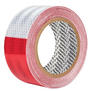 Rollo de 9 m x 2" de cinta reflejante de PVC