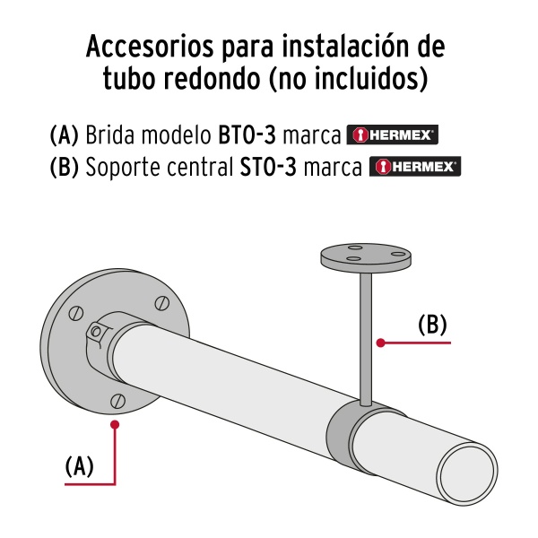 soporte central para tubo redondo de closet hermexstr 3 344-ferreteria-de-valle-en-torreon