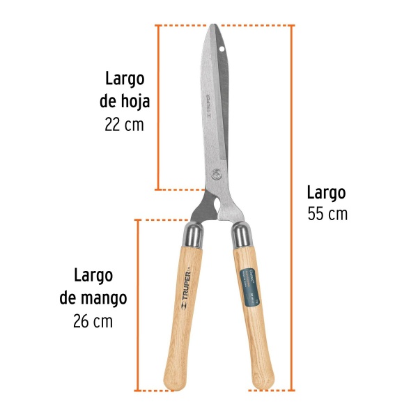 tijera para poda 55 cm classic mangos de madera trupert 19 d85-ferreteria-de-valle-en-torreon