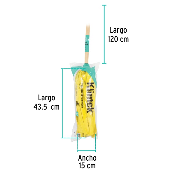 trapeador ligero de microfibra con baston de 120 cm klintekmech 185s e95-ferreteria-de-valle-en-torreon