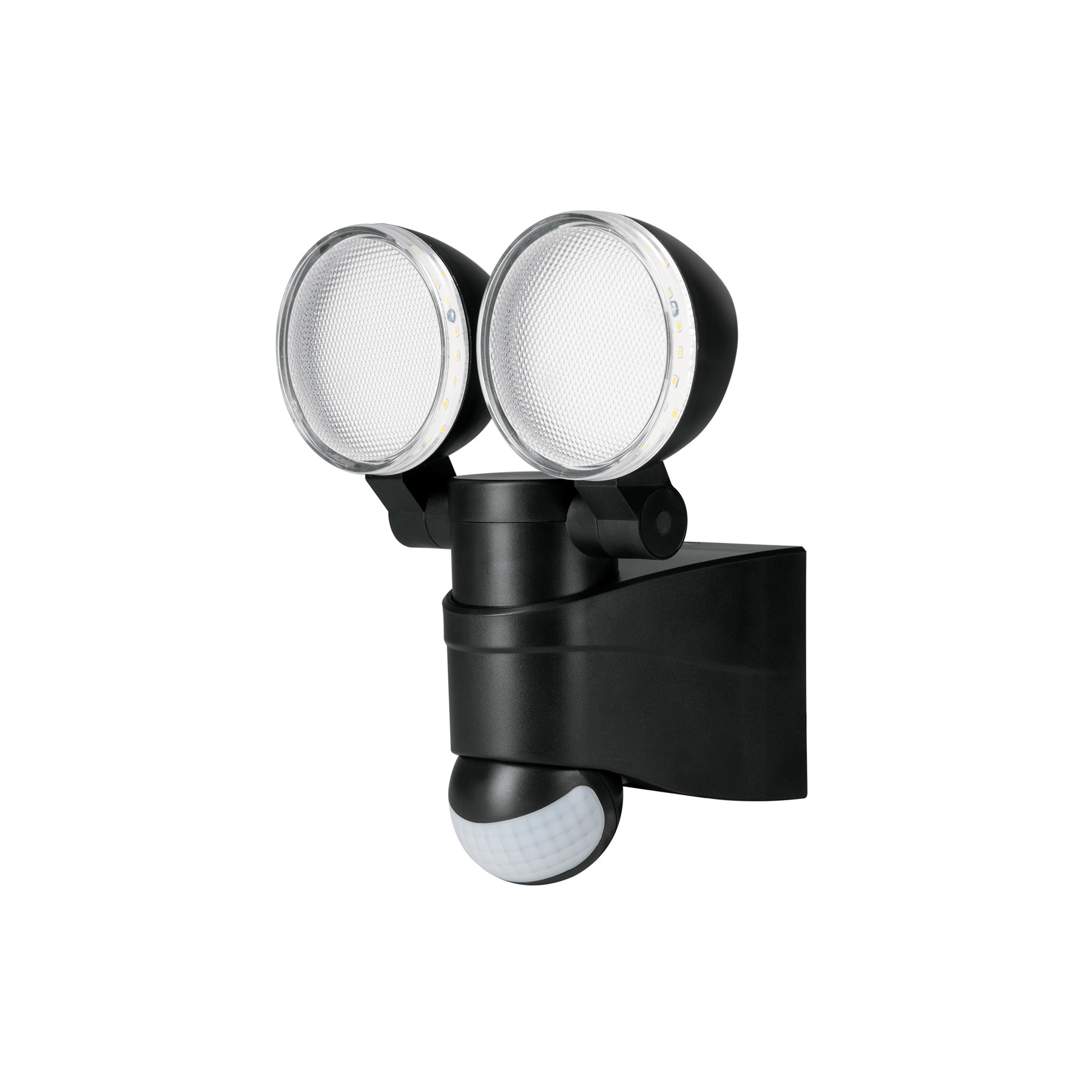 Arbotante LED 12 W negro con sensor de movimiento