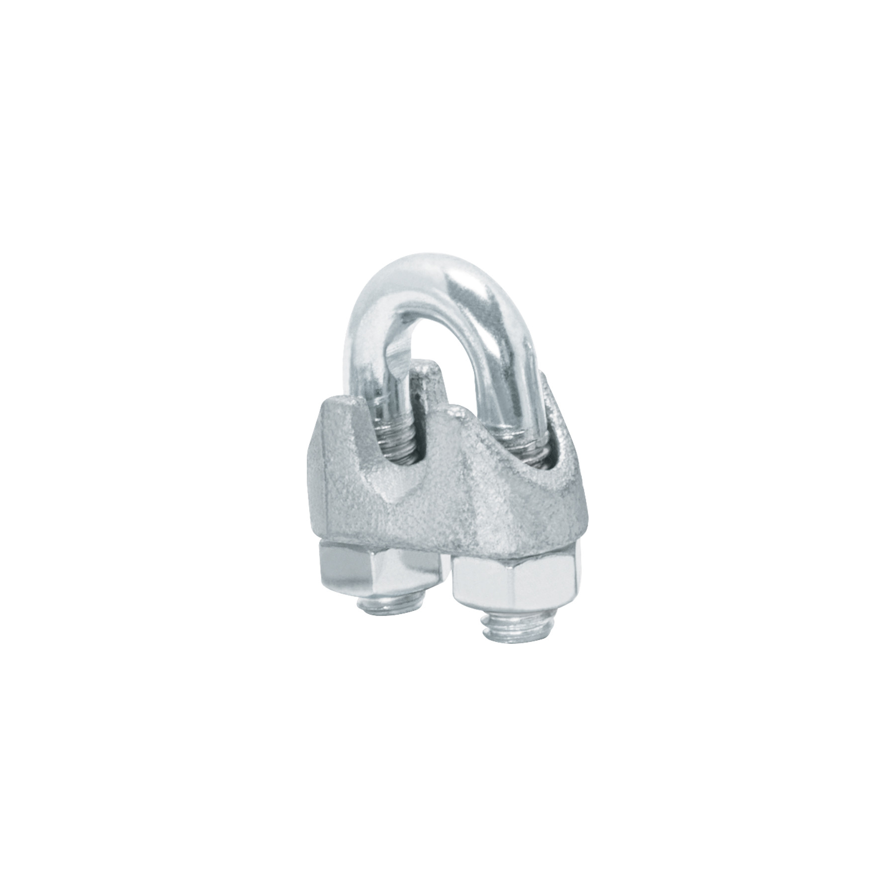 Bolsa c/40 nudos (perros) de hierro p/cable de 1/4"