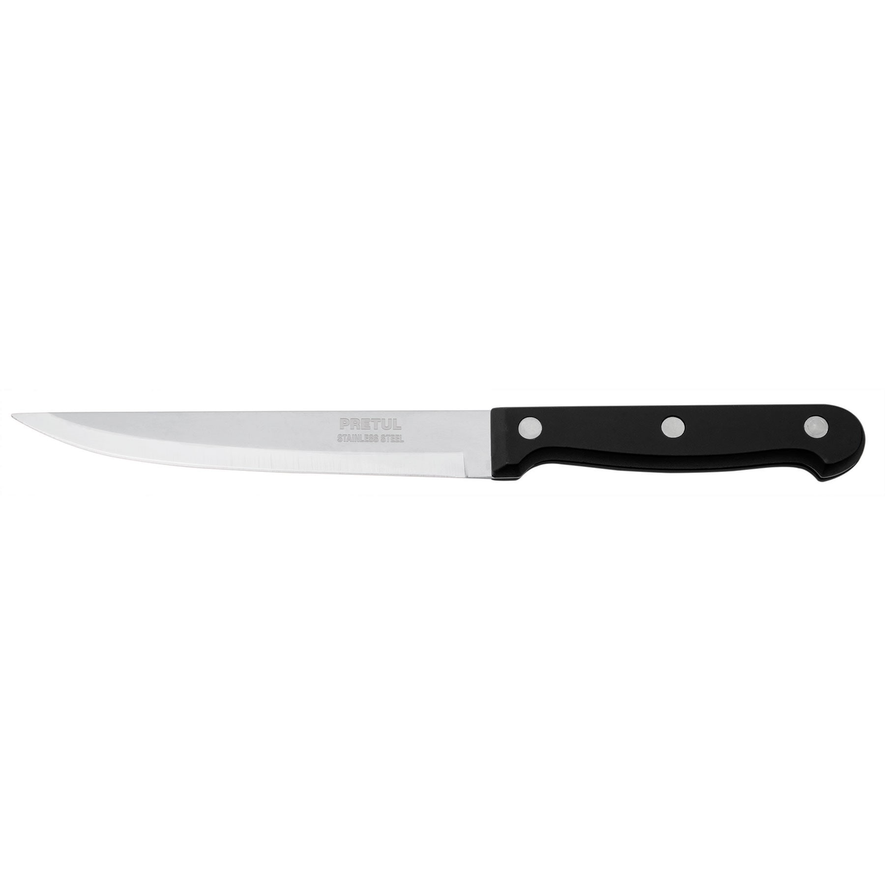 Cuchillo liso para asado 5" mango de plástico