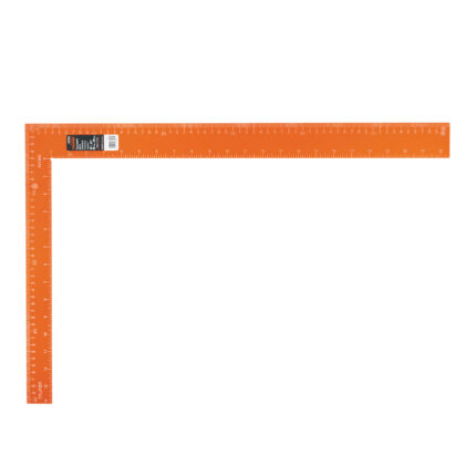 Escuadra 16"x24" de aluminio color naranja para cantero