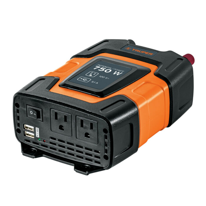 Inversor de corriente de 750 W con puertos USB