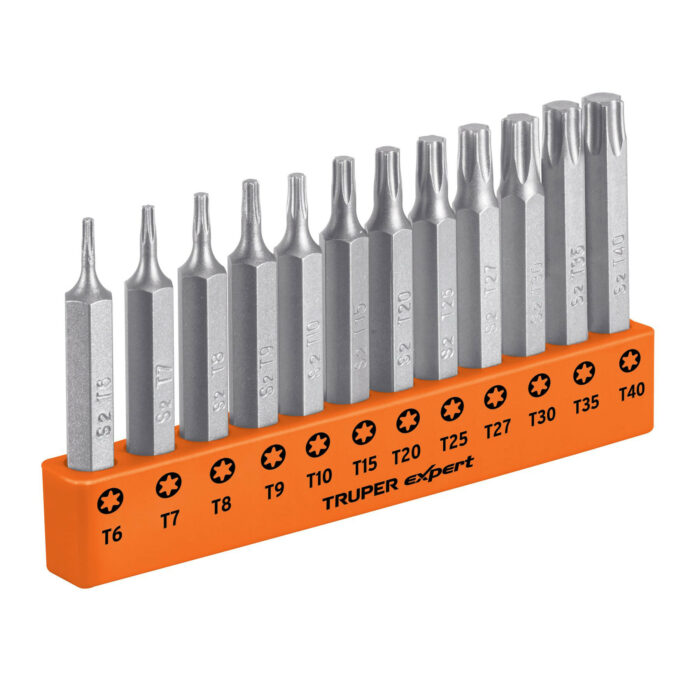 Juego de 12 puntas torx combinadas largo 2"