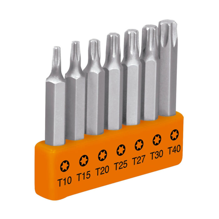 Juego de 7 puntas torx combinadas largo 2"