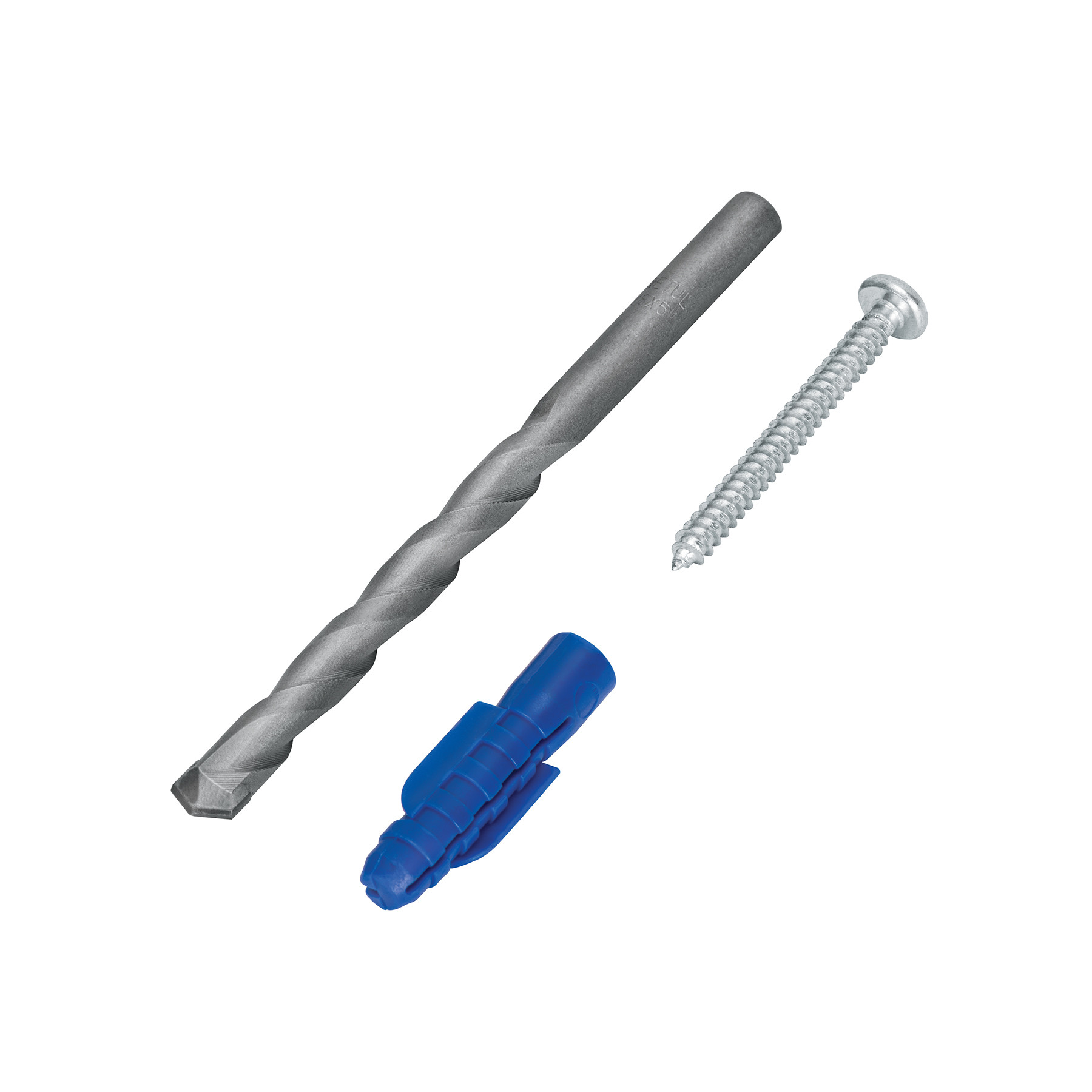 Kit de 20 taquetes 3/8" con pijas #12 y 1 broca 3/8"