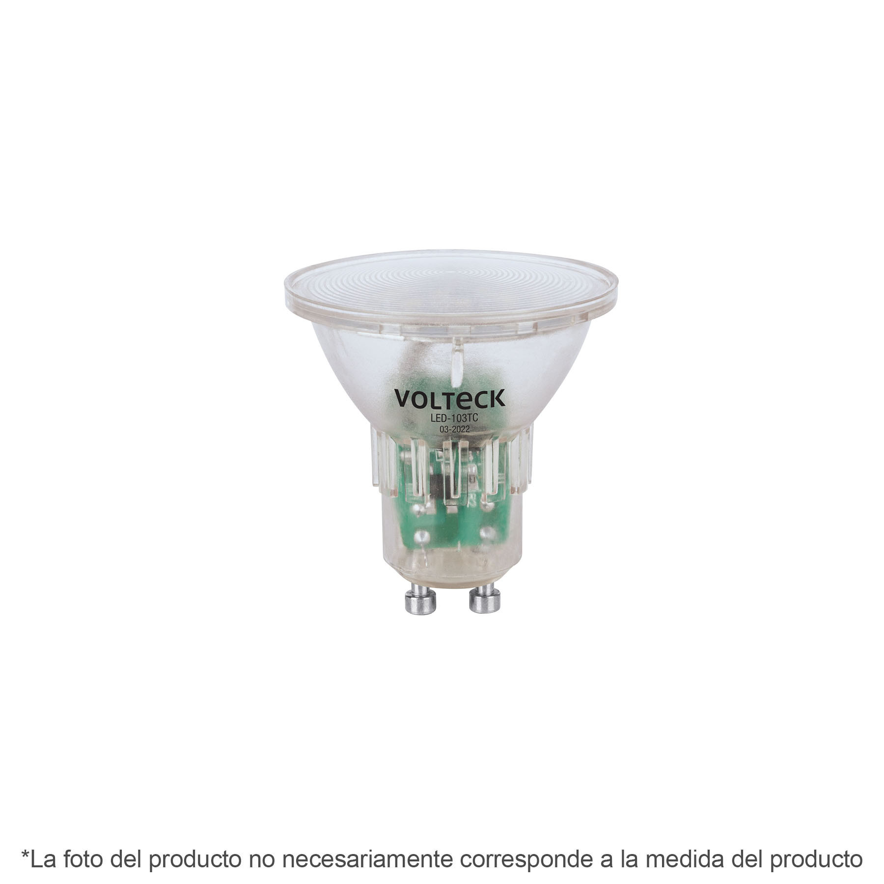 Lámpara trans. de LED 3 W MR16 base GU10 luz de día