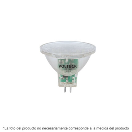 Lámpara trans. de LED 3W MR16 base GU5.3 luz cálida