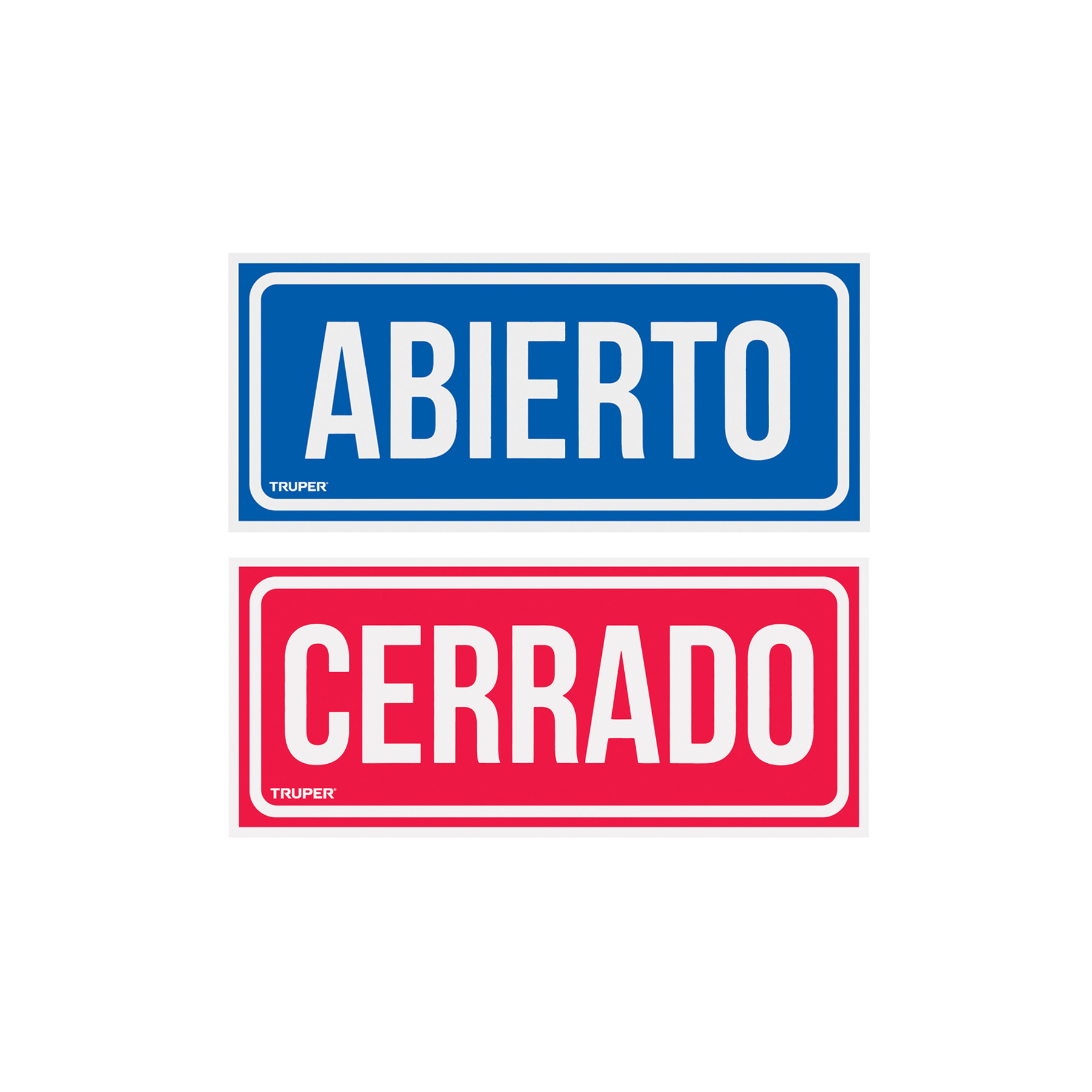 Letrero de señalización "ABIERTO/CERRADO"