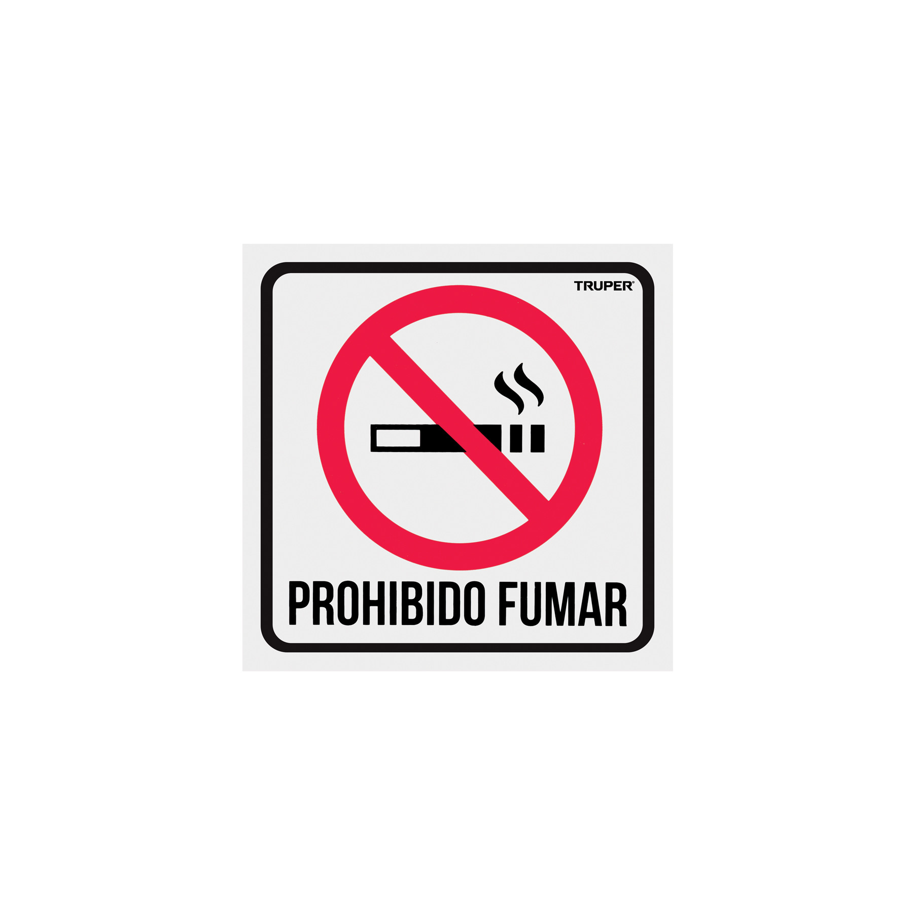 Letrero de señalización "NO FUMAR"