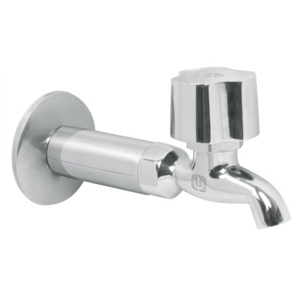 Llave 1/2" para fregadero con niple y chapetón