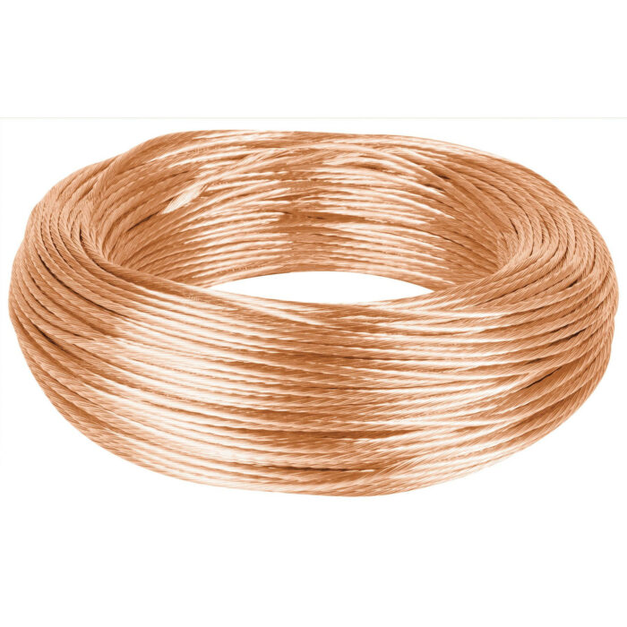 Metro de cable desnudo de cobre calibre 10 AWG