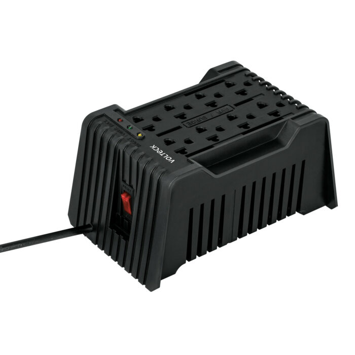 Regulador de voltaje de 1200 VA / 600 W 8 contactos