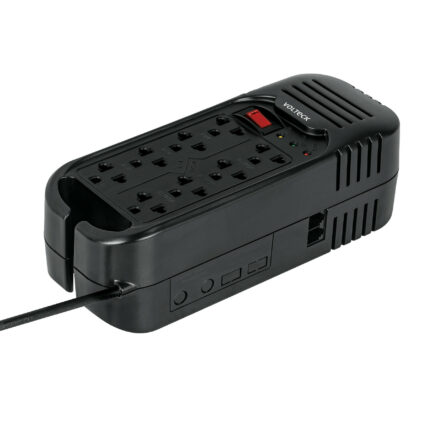 Regulador de voltaje de 1600 VA / 800 W 8 contactos