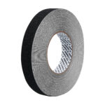 Rollo de 18m de cinta antiderrapante negra 25mm con abrasivo