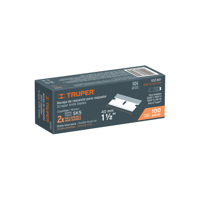 Caja con 100 cuchillas de repuesto para RASP-3,2,1 y NC-10 caja con 100 cuchillas de repuesto para rasp 3 2 1 y nc 10rep scra 100 a6c