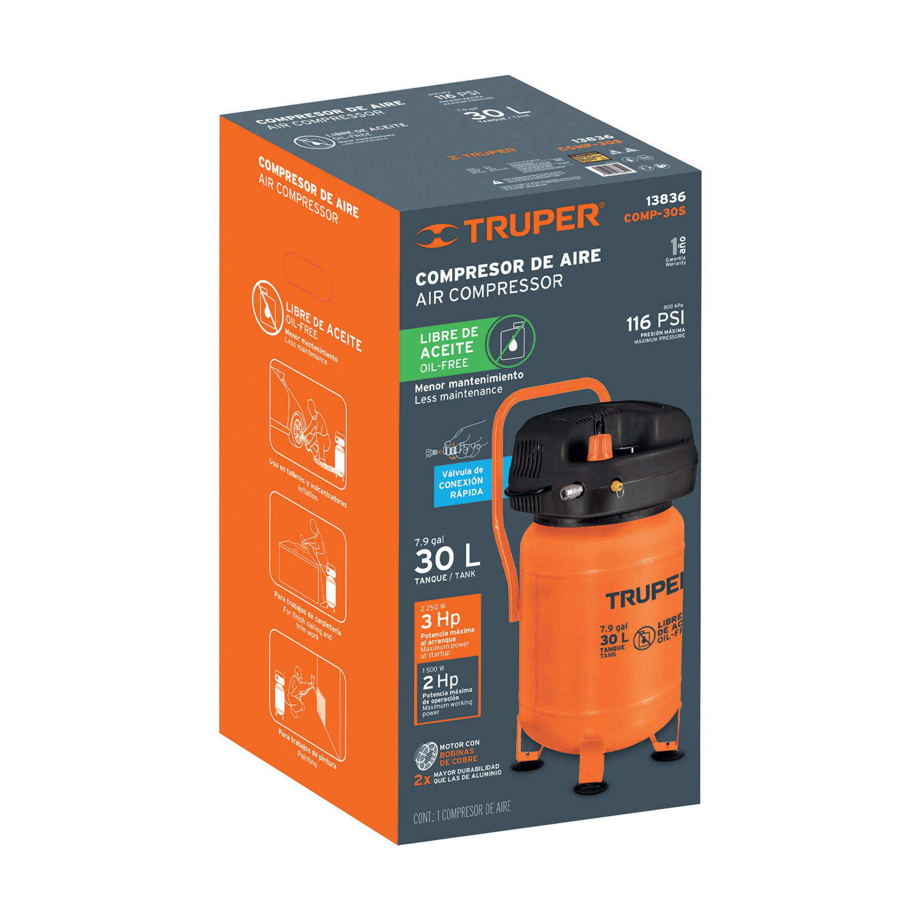 Caja de empaque de repuesto para COMP-30S