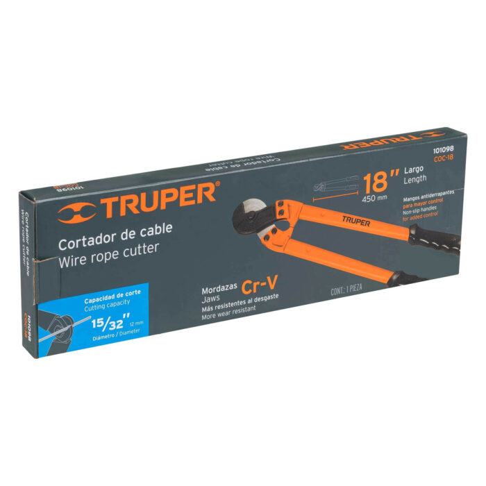 Cortador de 18" de cable y alambre, Truper cortador de 18 de cable y alambre trupercoc 18 871