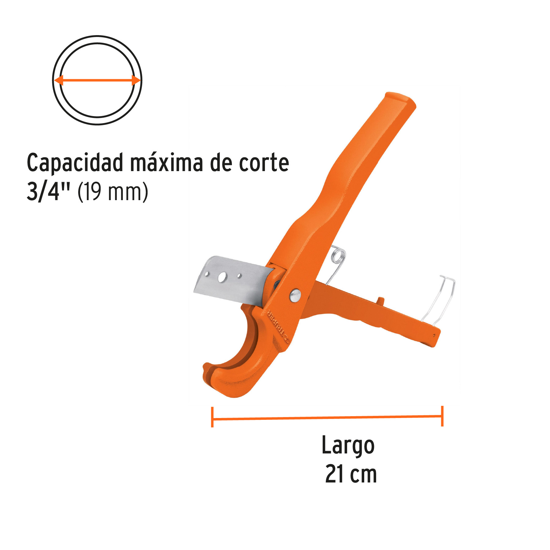 capacidad corte 3/4"