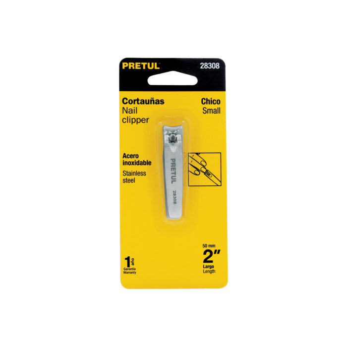 Cortaúñas 2" acero inoxidable, PRETUL cortau as 2 acero inoxidable pretuluna 520p da0