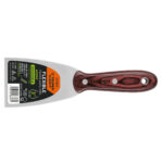 Espátula 3" acero inoxidable con mango de madera