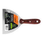 Espátula 6" acero inoxidable con mango de madera