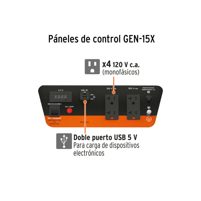 Generador portátil 1.5 kW motor a gasolina, TRUPER generador portatil 1 5 kw motor a gasolina trupergen 15x cb4