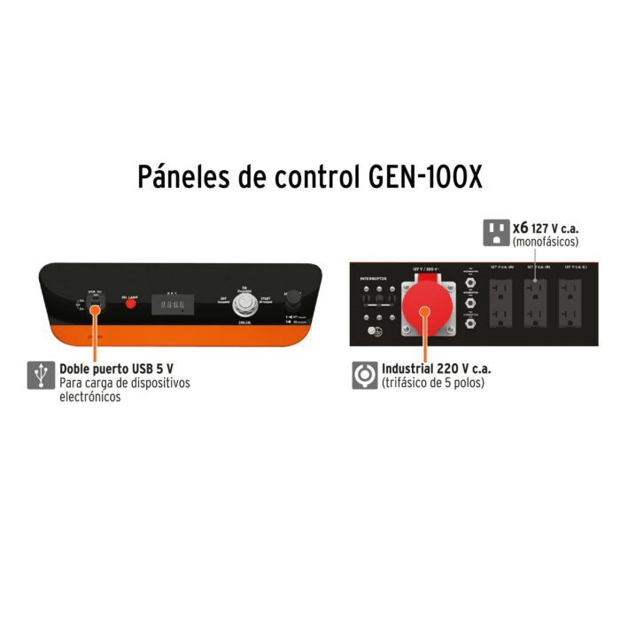 Generador portátil 10 kW motor a gasolina, TRUPER generador portatil 10 kw motor a gasolina trupergen 100x 6ea