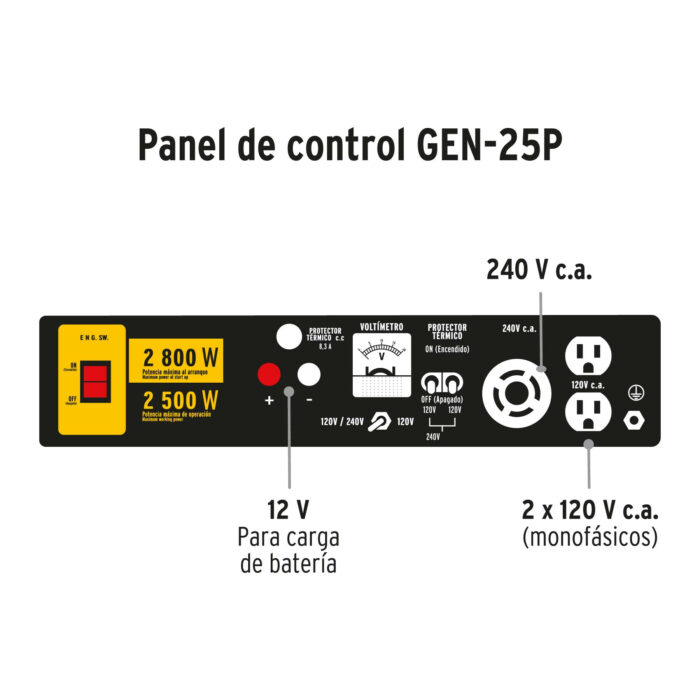 Generador portátil 2.5 kW motor a gasolina, PRETUL generador portatil 2 5 kw motor a gasolina pretulgen 25p 461