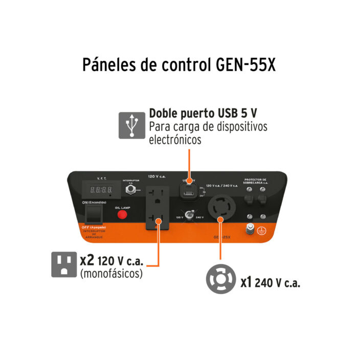 Generador portátil 2.5 kW motor a gasolina, TRUPER generador portatil 2 5 kw motor a gasolina trupergen 25x 54b