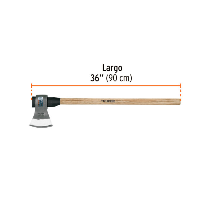 mango de madera 36"