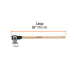 mango de madera 36"