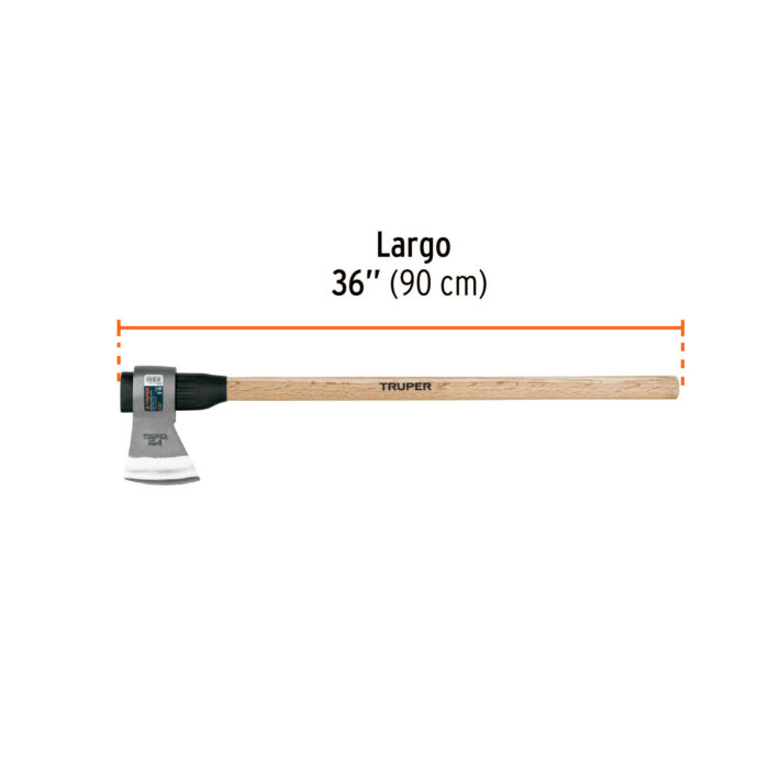 mango de madera 36"