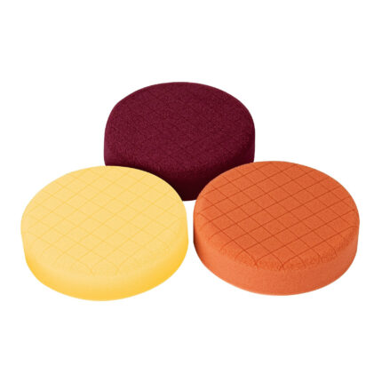 Juego de 3 esponjas p/pulir de 5" hook and loop