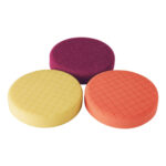 Juego de 3 esponjas p/pulir de 6" hook and loop